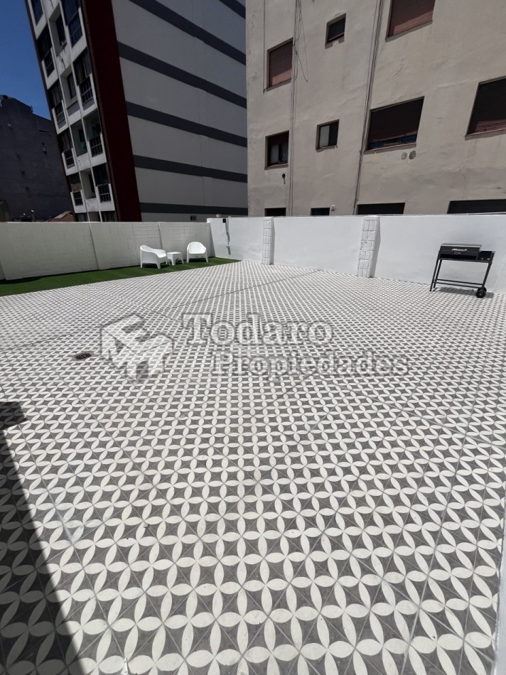 Excelente 3 ambientes a estrenar + 90 metros de terraza propia 